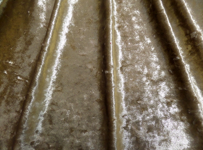 1.Gold Crushed Metallic Velvet